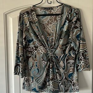 3/4 sleeve medium petite Apt 9 blouse